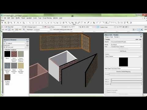 Textures on Walls in VectorWorks.wmv