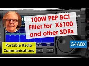 Ham Radio 100 watts PEP BCI filter for the Xiegu X6100 and other Transceivers.