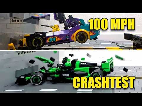 LEGO F1 vs NASCAR 100MPH Crash: Which Survives?