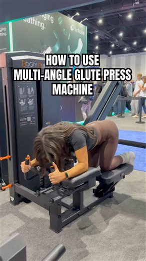 How to use the Booty Builder Multi-Angle Glute Press Machine 🔥🍑 #glutesworkout #gymequipment
