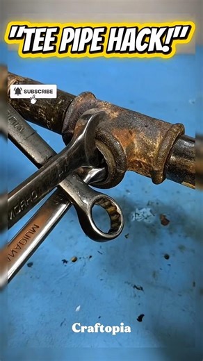 How to Remove Broken Pipe Threeds from a Tee! ✅ #Shorts #diy #tricks #tools #tips #plumbing