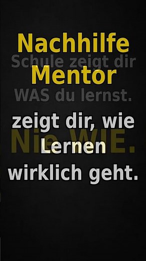 Du hast nie gelernt, wie man richtig lernt.