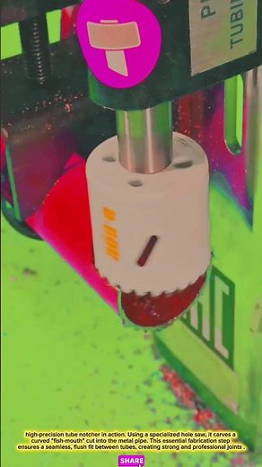 Precision Tube Notcher: Fish-mouth Metal Pipe Cutting Fast Precise #tool #tools #innovation