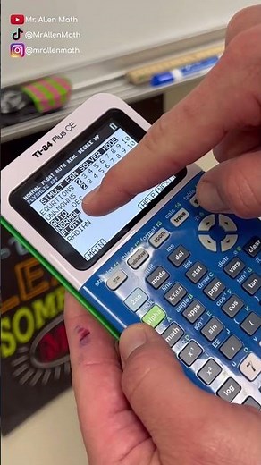 TI-84 Plus Tips and Tricks: Simultaneous Equation Solver #maths #teacher #algebra #tips #hacks