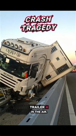 ⚠️⚠️⚠️Scania Truck Crash: Severe Agip Thermo King Accident on Highway | Drive Safely!