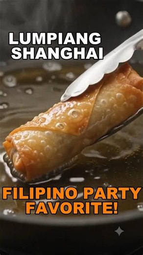 Crispy Lumpiang Shanghai 🥢 | Easy Filipino Spring Rolls Recipe #shorts