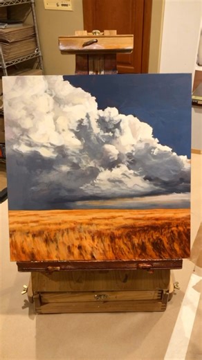 I paint my landscapes with fluid acrylics from Golden on a Claybord panel from Ampersand. I’ll show you how I do it! Comment or DM “LEARN” and I’ll send you a link with more info. | Jim Musil Painter