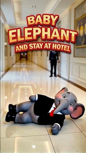 Baby elephant and the hotel stay 🐘🏨