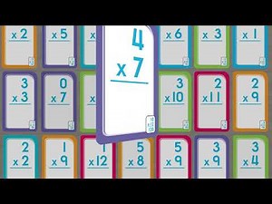 Multiplication 0-12 Flash Cards from School Zone - Learn Math Problems in a Flash!