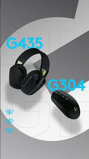 Logitech G G304 LIGHTSPEED 無線電競遊戲滑鼠 & G435 LIGHTSPEED 無線遊戲耳機 9x16 產品介紹