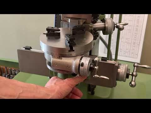 SIP Rotary table installed on the Acera F1 milling machine