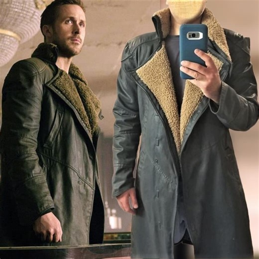 Blade Runner 2049 Officer K Trench Coat Cosplay Costume Faux Shearling Coat - Etsy