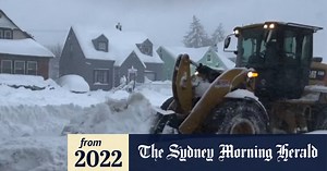 Snowstorm hits part of USA's north-east