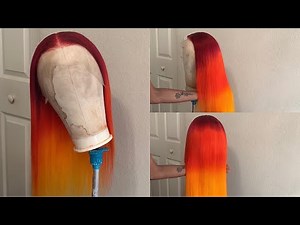 Fire Ombré Wig Tutorial 🔥