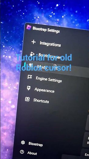 Tutorial for old Roblox cursor