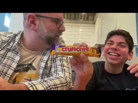 Andrew and Uncle Will's Food Tasting Hysteria. Featuring Sanders' Bumpy Cake and Canadian Snacks.