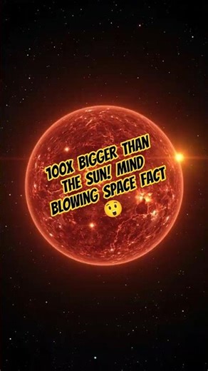 100x Bigger Than the Sun! Mind Blowing Space Fact 😲#facts #space #science