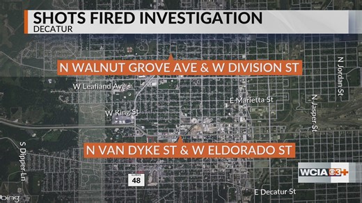 Decatur police investigating pair of shots fired incidents