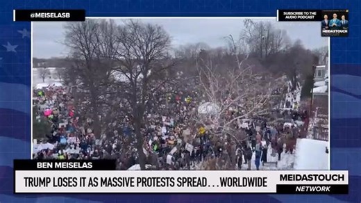 MTN Trump loses it after protest spread worldwide JANUARY 11TH 2026 THOSE ARE A LOT OF F****** PEOPLE
