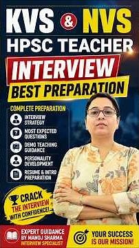 KVS NVS HPSC Teacher Interview 2026 | Best Preparation Strategy to Crack the Interview