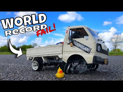 Worlds Fastest WPL D12 Challenge ends in Disaster! Hoonigan Kei Truck
