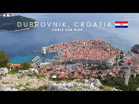 Dubrovnik Cable Car Ride 4K | Croatia 2023