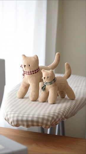 Watch me sew a cat plushie 🐈 #sewing #toysewing #fabrictoy #handmadetoy