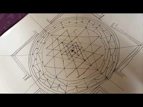 How To Draw The Sri Yantra Freehand (live) with Sarah Tomlinson