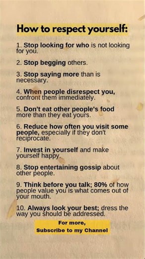 10 Self-Respect Rules That Will Change Your Life Instantly | Human Psychology | USA | Australia | UK