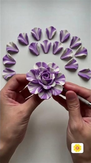 clay craft rose flower #claycraft #clayart #flowers #rose