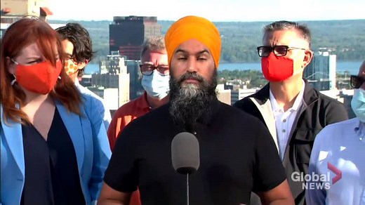 Canada election: NDP’s Singh slams Trudeau’s response to paid sick leave