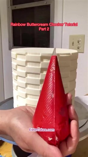 5.9K views · 206 reactions | Rainbow  Buttercream Checker Tutorial...