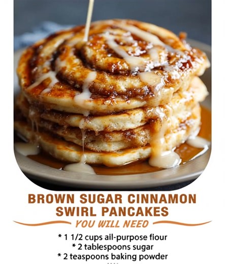 2.3K views | 丹 Brown Sugar Cinnamon Swirl Pancakes 癩✨ Ingredients...