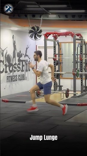 How to do jump lunges❔#plyometric #lungesworkout