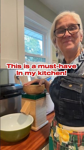 Cutting edge of old timey with the NutriMill Grain Mill- revolutionize your baking! #breadbaking