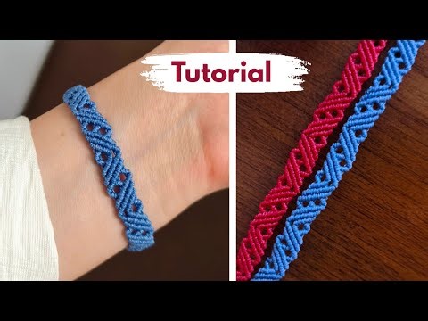 Macrame bracelet tutorial