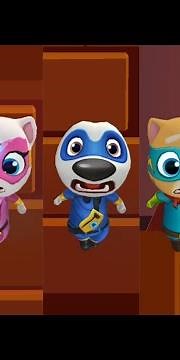 Talking Tom Hero Dash - Funny Moment 5 Heroes Failed In Sliding Walls Gameplay