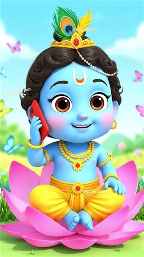 🪈🦚 krishna #krishna #cartoon #cute #shorts #status #viral #10million