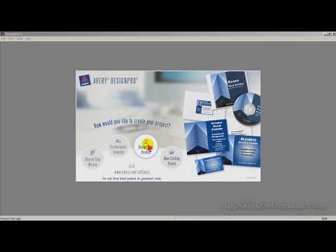 Avery Design Pro Lesson 4 - basic tools and business cards.