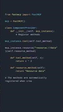 Proper FastMCP Method and Class Tool Registration - Part 8/8