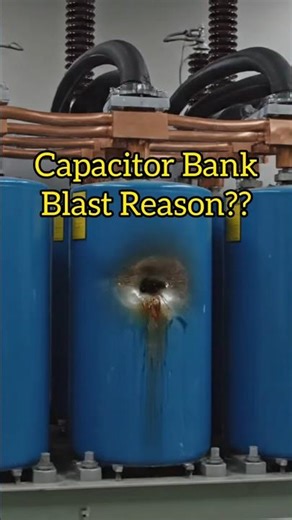 Capacitor Bank Explosion. #safety #capacitor #facts #haryanamode