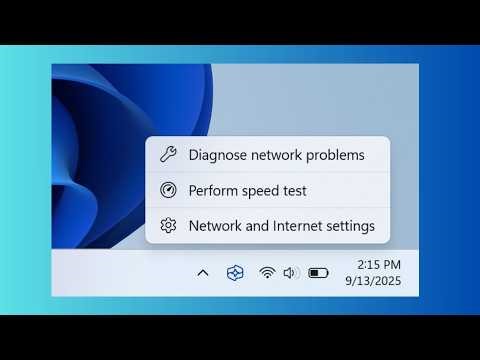 Windows 11 taskbar's 'Perform speed test' toggle rolling out widely