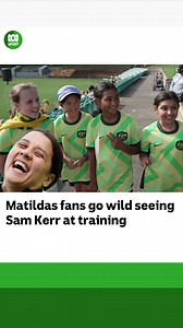 78K views · 2.9K reactions | Sam Kerr was BACK with the Matildas at an open training this week, and the young fans were thrilled... almost too thrilled for words! Keep up with all the latest sport news and analysis on the ABC listen app: ab.co/ABCListenApp | ABC Sport | Facebook