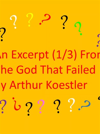 An Excerpt (1/3) From The God That Failed Edited By Richard H. Crossman #booktok #economics #communism #nonfiction