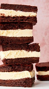The key to a simple homemade ice cream sandwich? Boxed brownie mix! This Brownie Ice Cream Sandwich recipe is the key to having the easiest frozen treat ready to go all summer long ☀️ Add any ice cream flavor you’d like sandwiched between brownie layers. Trust us — these are hard to beat. #summerrecipes #brownies #icecream #easyrecipes #dessert #summertreat #sandwich Recipe by @makinze, shot by @ladyp.mov, produced by @thegarnishedpalate, styled by @thatssogabba_comida | Delish