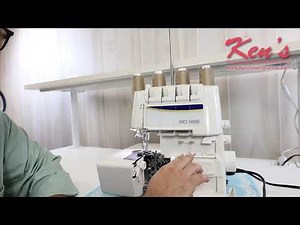 Juki MO1000 Serger Air Threading System Demonstration Ken's Sewing Center in Muscle Shoals, AL