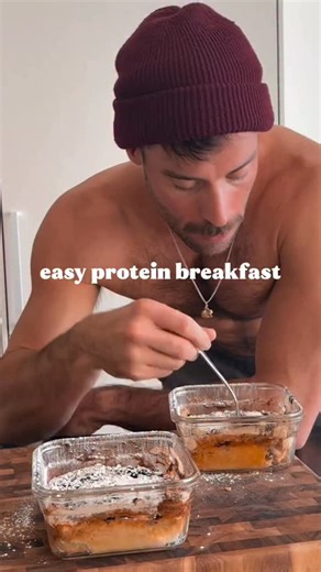 Baked Lean on Instagram: "HIGH-PROTEIN BAKED PANCAKE Soft, filling, and easy. Mix it once, bake it, and you’ve got a high-protein breakfast that actually holds you over. Macros (1 pancake): 292 calories • 38.5g protein • 21.5g carbs • 8g fat Ingredients ⅓ cup unsweetened applesauce 1 scoop protein powder ¼ cup high-protein pancake mix 1 egg ¼ cup almond milk Dash of salt How to make Mix everything until smooth. Pour into a greased small baking dish. Bake at 350°F for 15–20 minutes until set and 