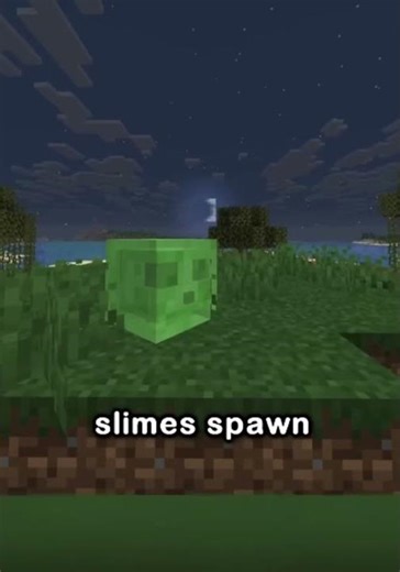 Slimes spawn in swamps #fyp #shorts #minecraft
