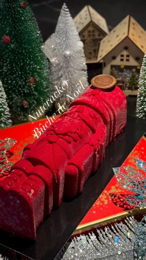 ID-Eclair on Instagram: "Introducing the first of our 2025 Bûche de Noël collection. ❄️⛄️ Bûche de Noël is a traditional French Yule Log cake that’s decorated to look like a festive log, symbolizing cozy winter celebrations. This is the Nutcracker Bûche de Noël, made with chocolate cake, crunchy hazelnut and chocolate mousse , a whimsical treat inspired by festive traditions that’s perfect for any occasion this winter holiday season. ☃️❄️ Available to preorder. DM for details. 📍 ID-Eclair 169 W