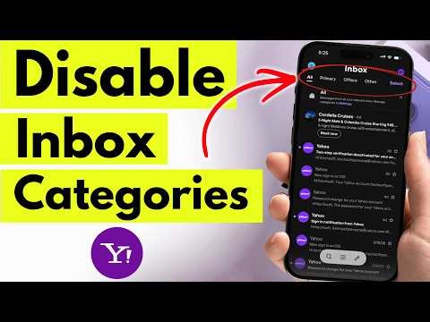 How to Disable inbox Categories in Yahoo mail App on iPhone (2026)